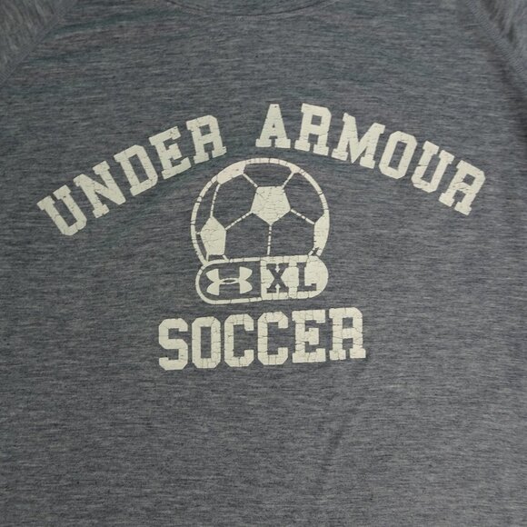 Under Armour Soccer Gray T-Shirt Size Small - Picture 3 of 5